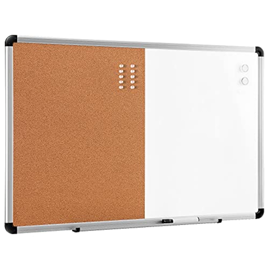 Home Office Ye - Magnetic Dry Erase Whiteboard and Cork