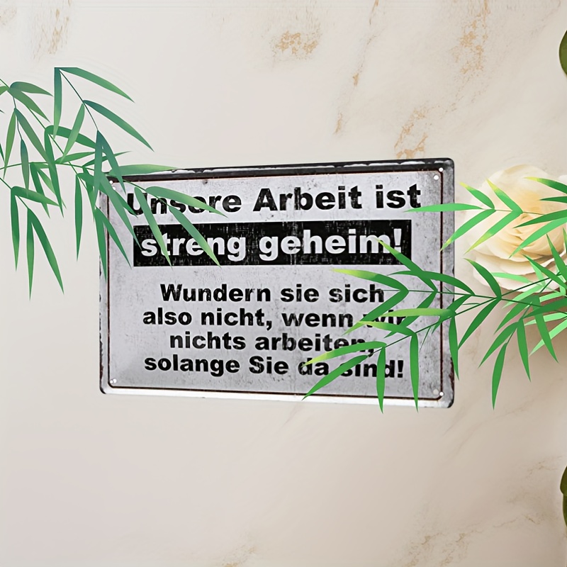 Home Office Room Inspiration - Room Decor Humorous German Iron Metal