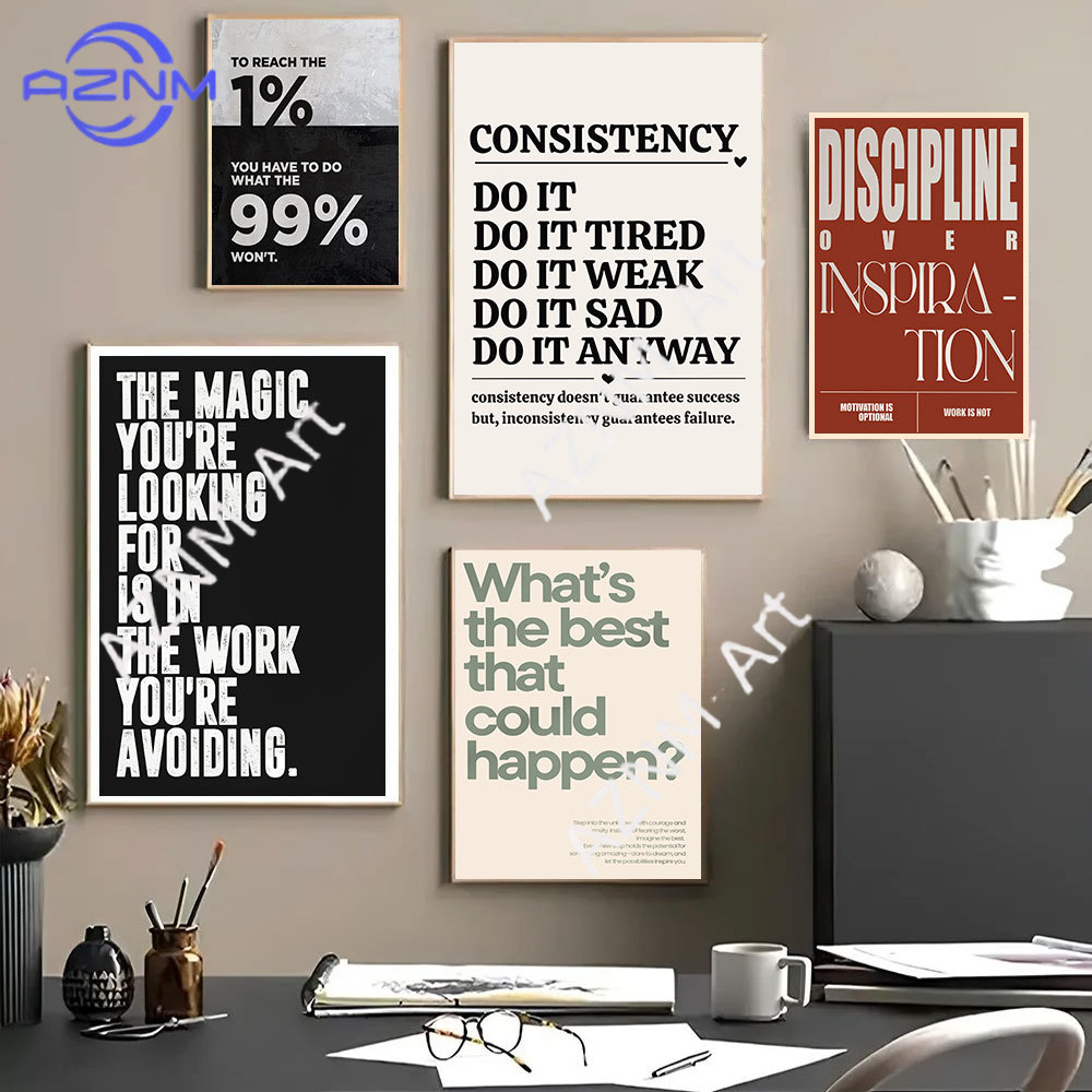 Minimalist Motivational Quotes - Home Office Room Inspiration reseña y precio