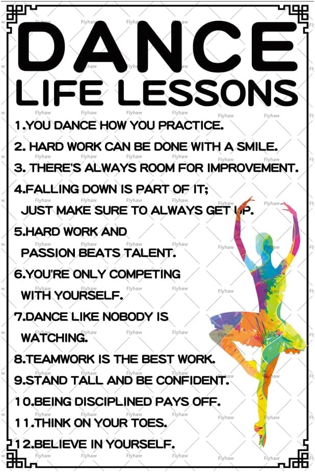 Inspirational Ballet Tin Signs - Home Office Room Inspiration reseña y precio