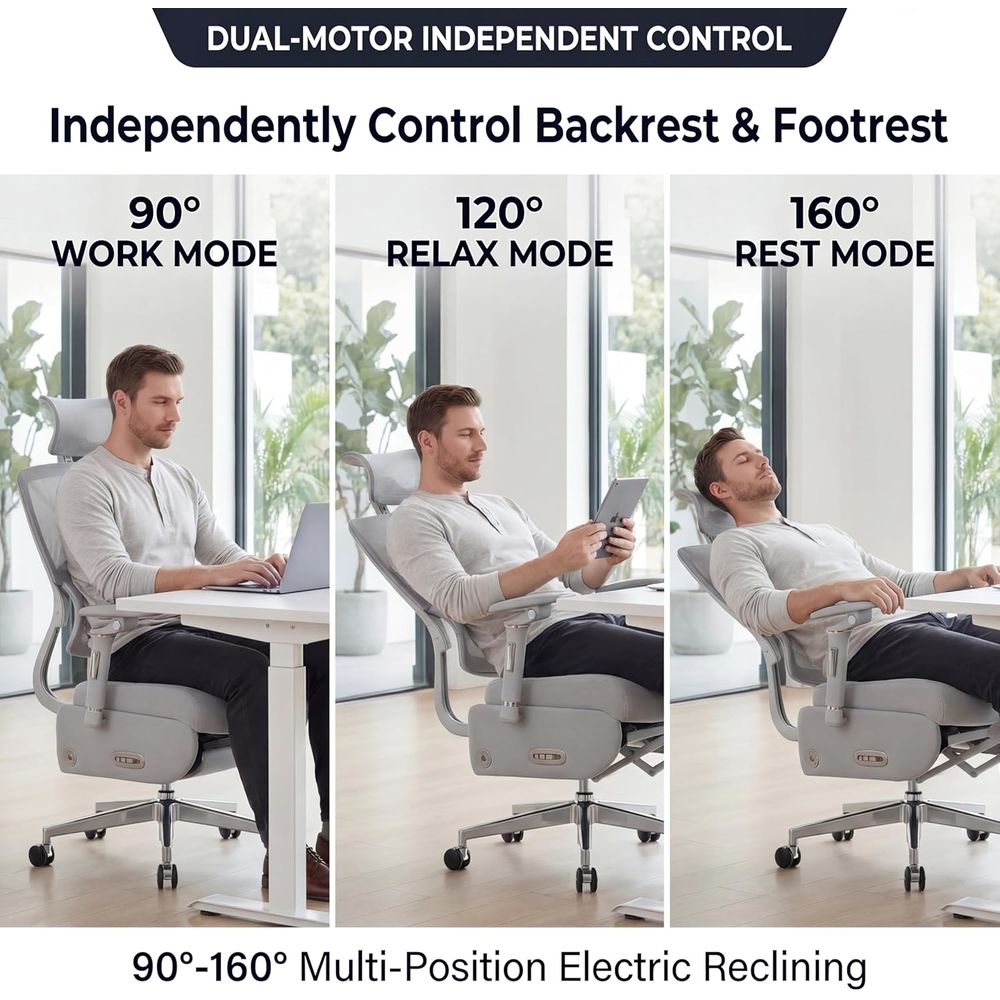Dual-Motor Ergonomic Office Ch - Home Office Chair reseña y precio