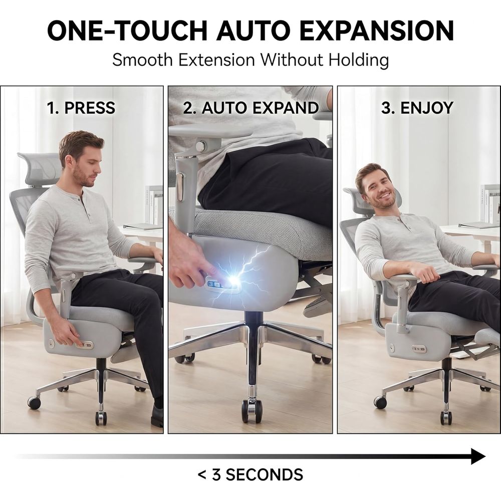 Dual-Motor Ergonomic Office Ch - Home Office Chair reseña y precio