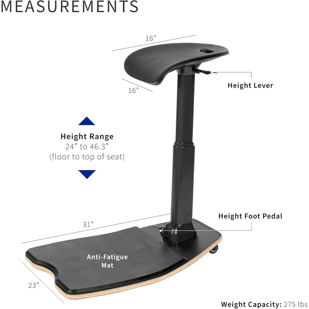 Anti-Fatigue Mat Leaning Perch - Home Office Chair reseña y precio