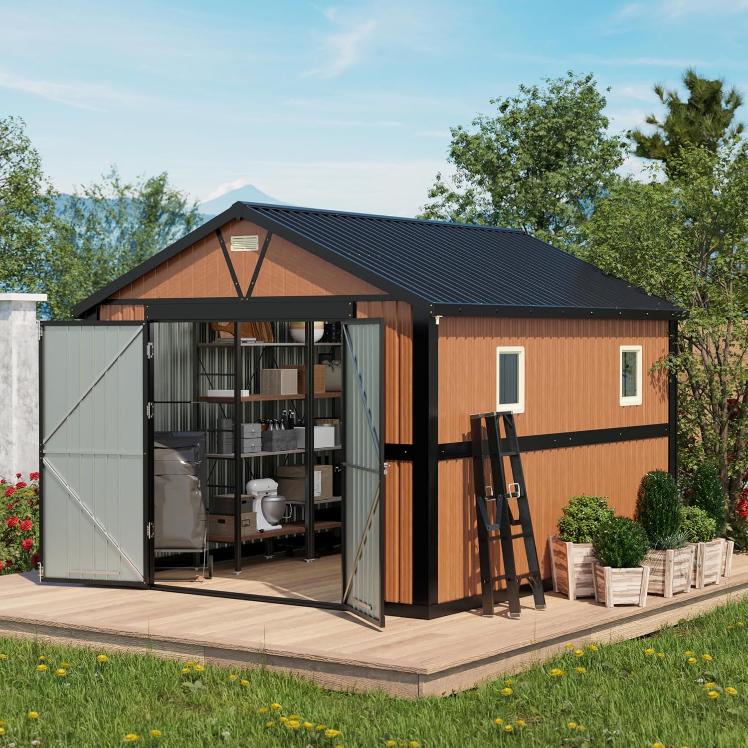 Outdoor oversized storage shed - Home Office Shed reseña y precio