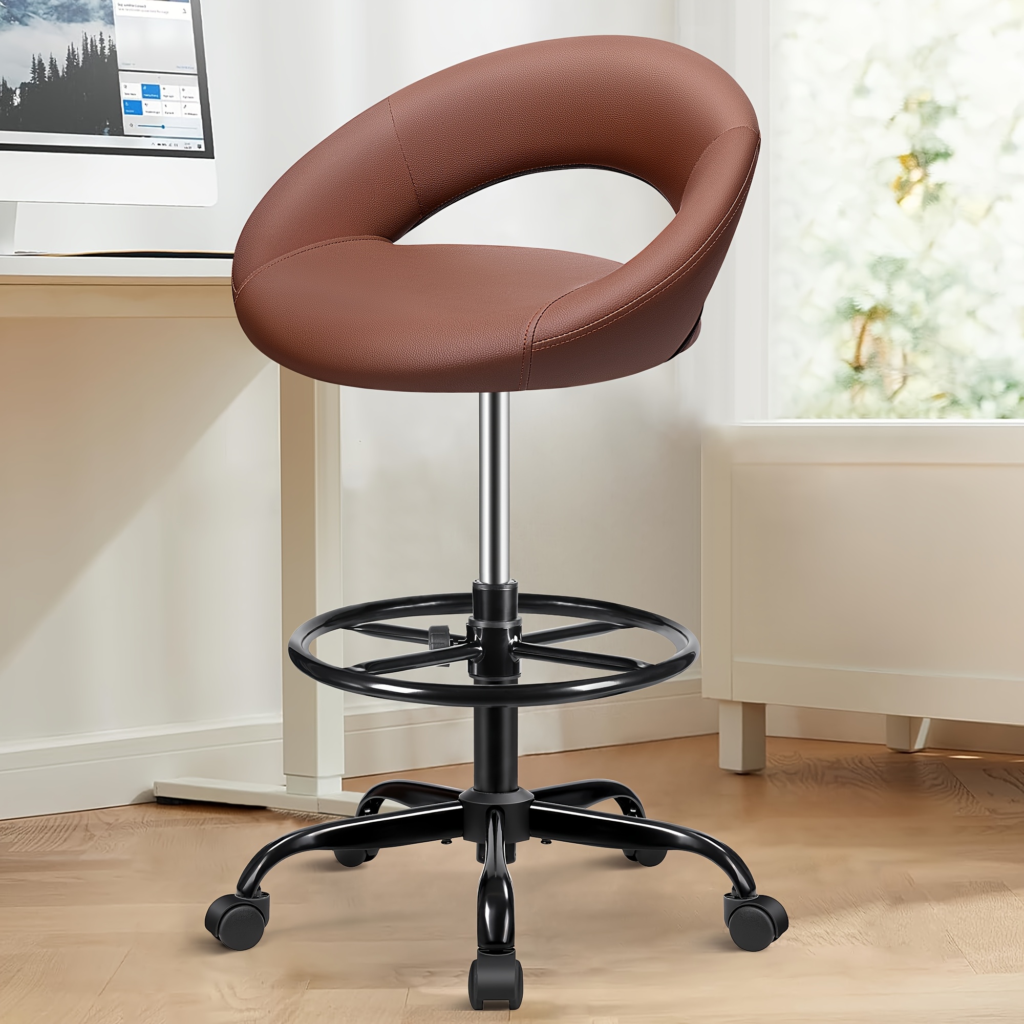 Ergonomic Drafting Chair - PU  - Home Office Chair reseña y precio