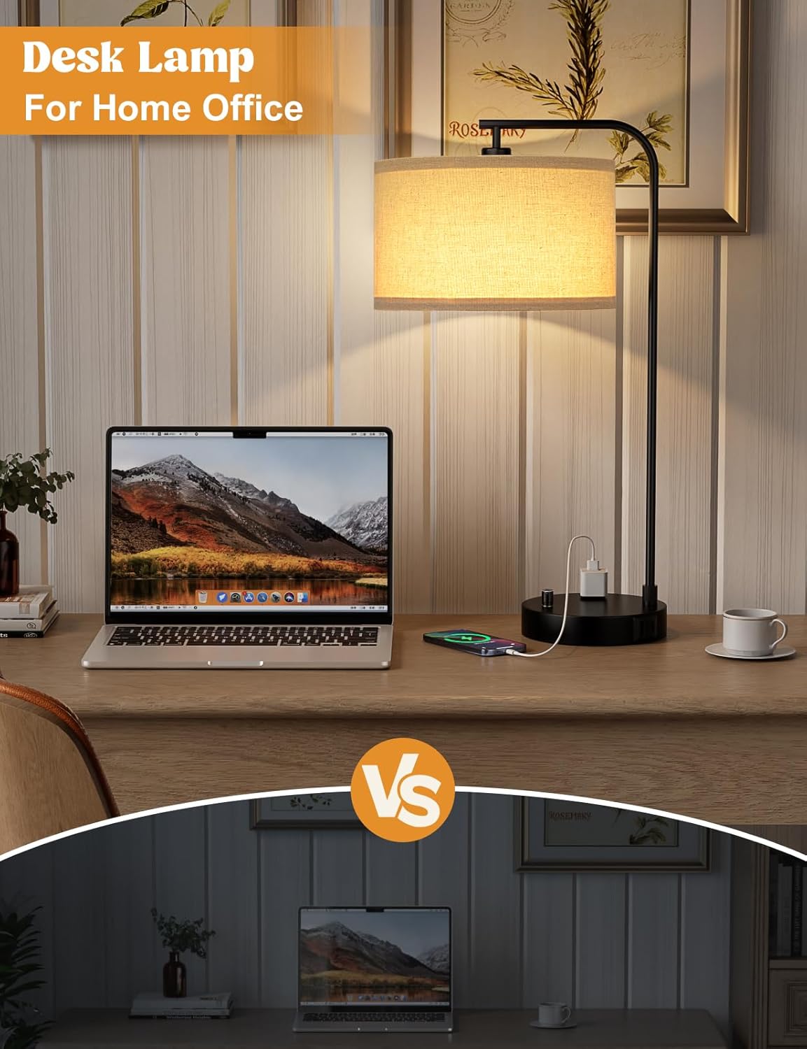 Tall Table Lamp with USB Port  - Home Office In Living Room reseña y precio