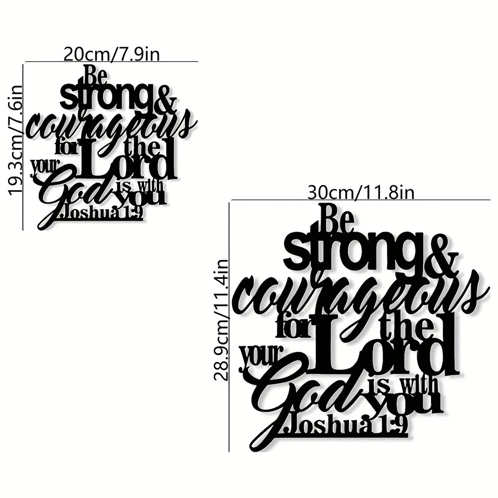Scripture Metal Wall Art, Insp - Home Office Room Inspiration reseña y precio