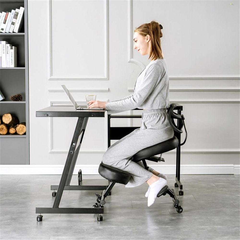 Black Ergonomic Kneeling Chair - Home Office Chair reseña y precio