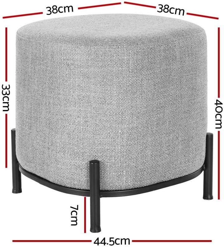 **/Ottoman, Round Footstool Lo - Home Office In Living Room reseña y precio