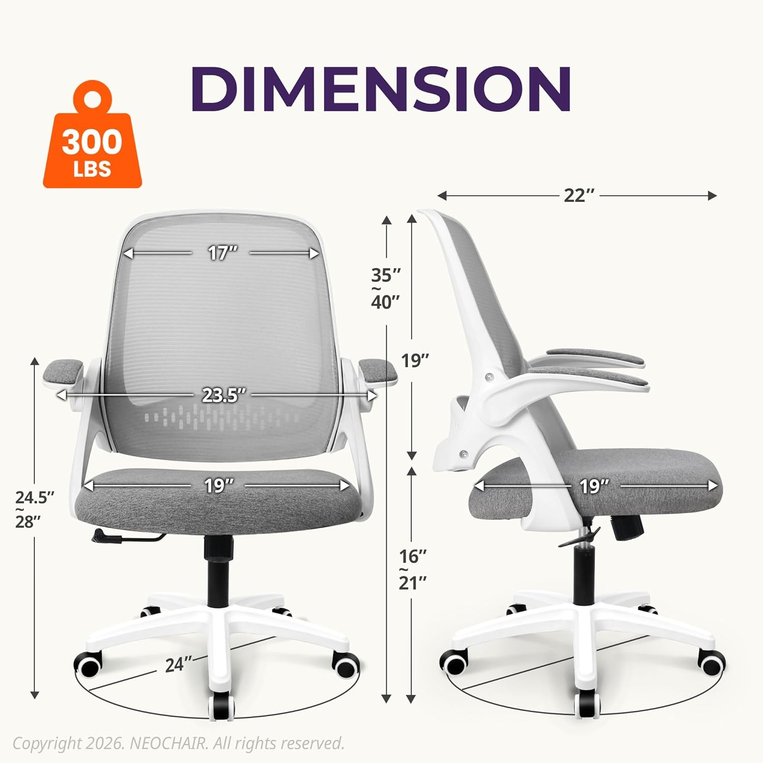 Ergonomic Mesh Office Chair wi - Home Office Chair reseña y precio