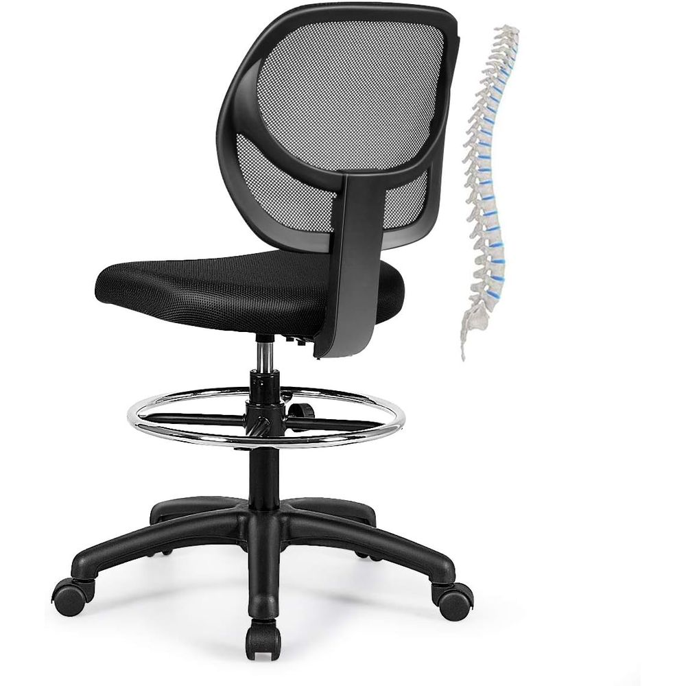 Ergonomic Black Mesh Swivel Of - Home Office Chair reseña y precio