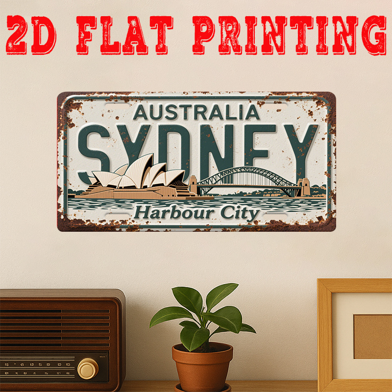 Tin Sign - Australia Sydney Ha - Home Office Australia reseña y precio