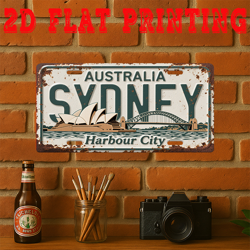 Tin Sign - Australia Sydney Ha - Home Office Australia reseña y precio