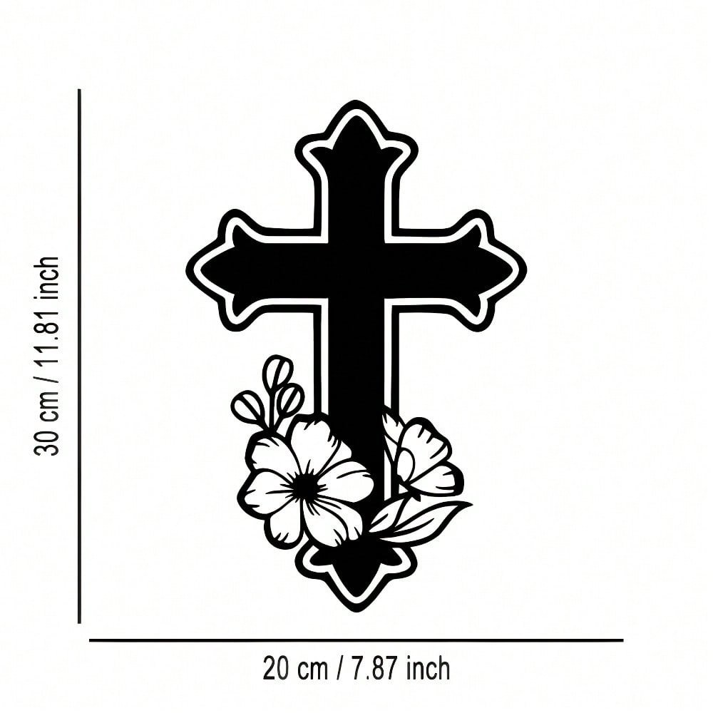 Vintage Cross Wall Plaque Orna - Home Office Room Inspiration reseña y precio