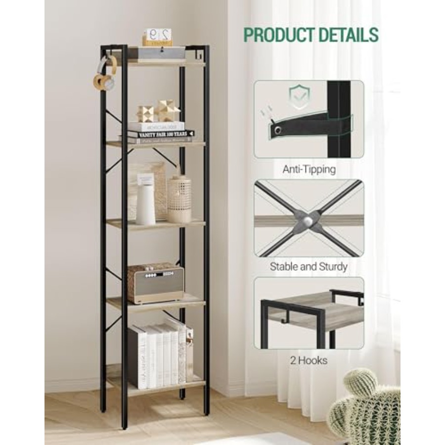 Bookshelf, Book Shelf, Industr - Home Office With Bookshelves reseña y precio