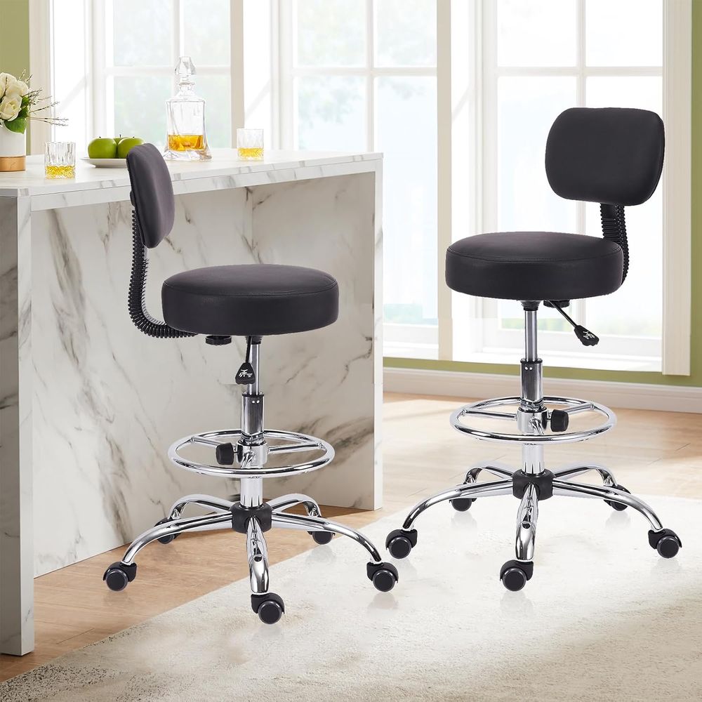 Adjustable Swivel Bar Stool wi - Home Office Chair reseña y precio