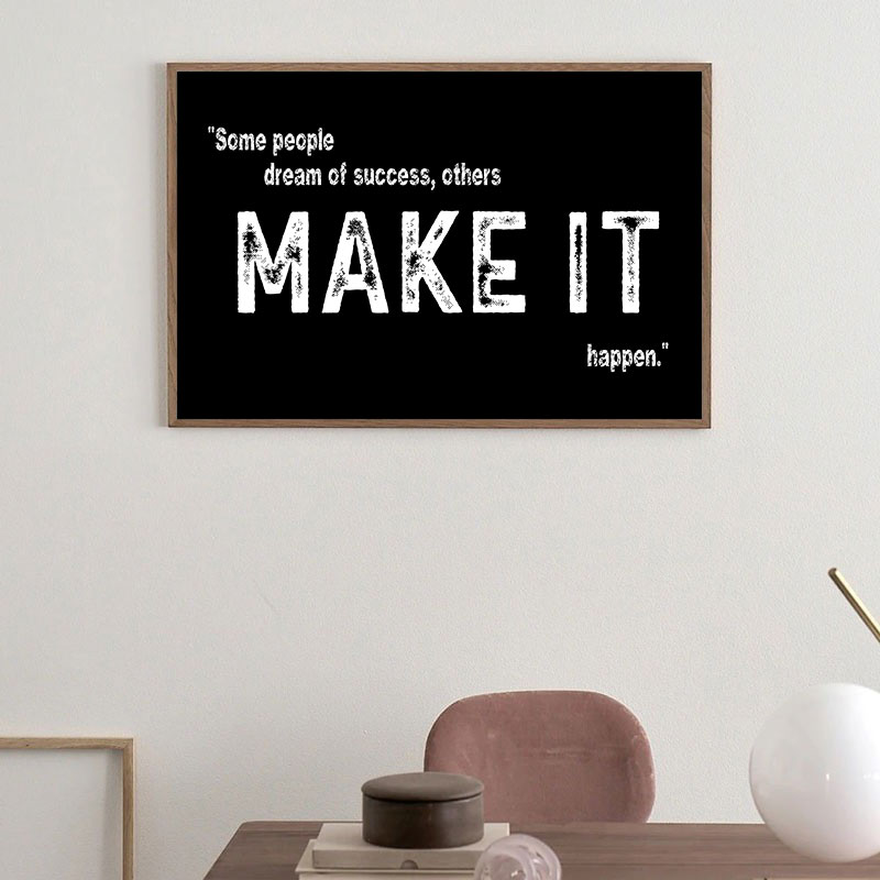 Modern Black Inspirational Can - Home Office Room Inspiration reseña y precio