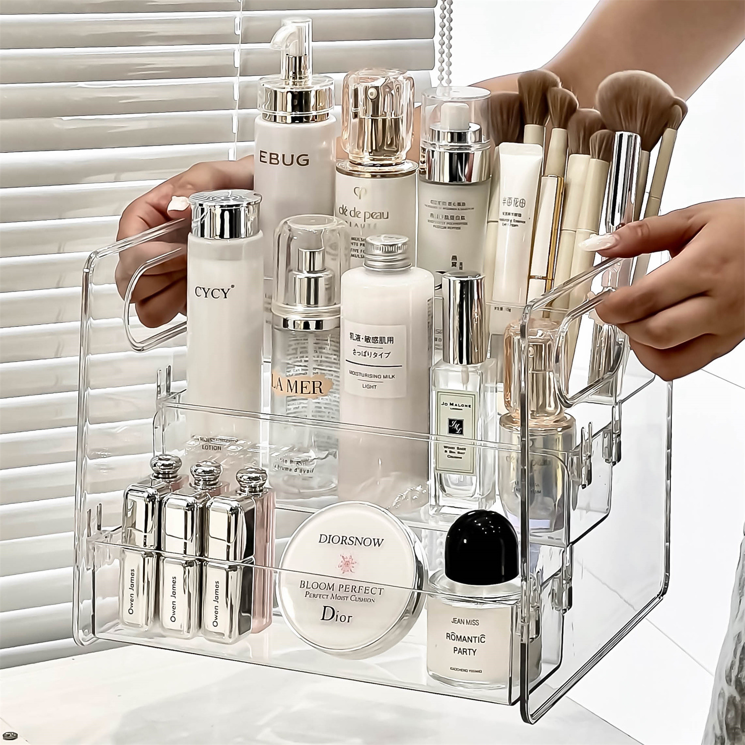 1pc Cosmetic Storage Rack, Des - Home Office With Bookshelves reseña y precio