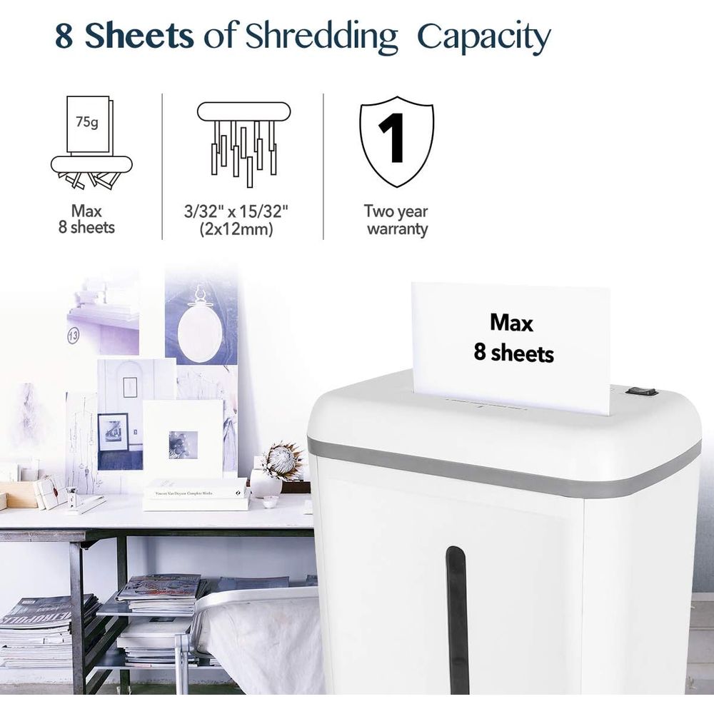 Ultra Quiet 8-Sheet P-5 Securi - Home Office Shed reseña y precio