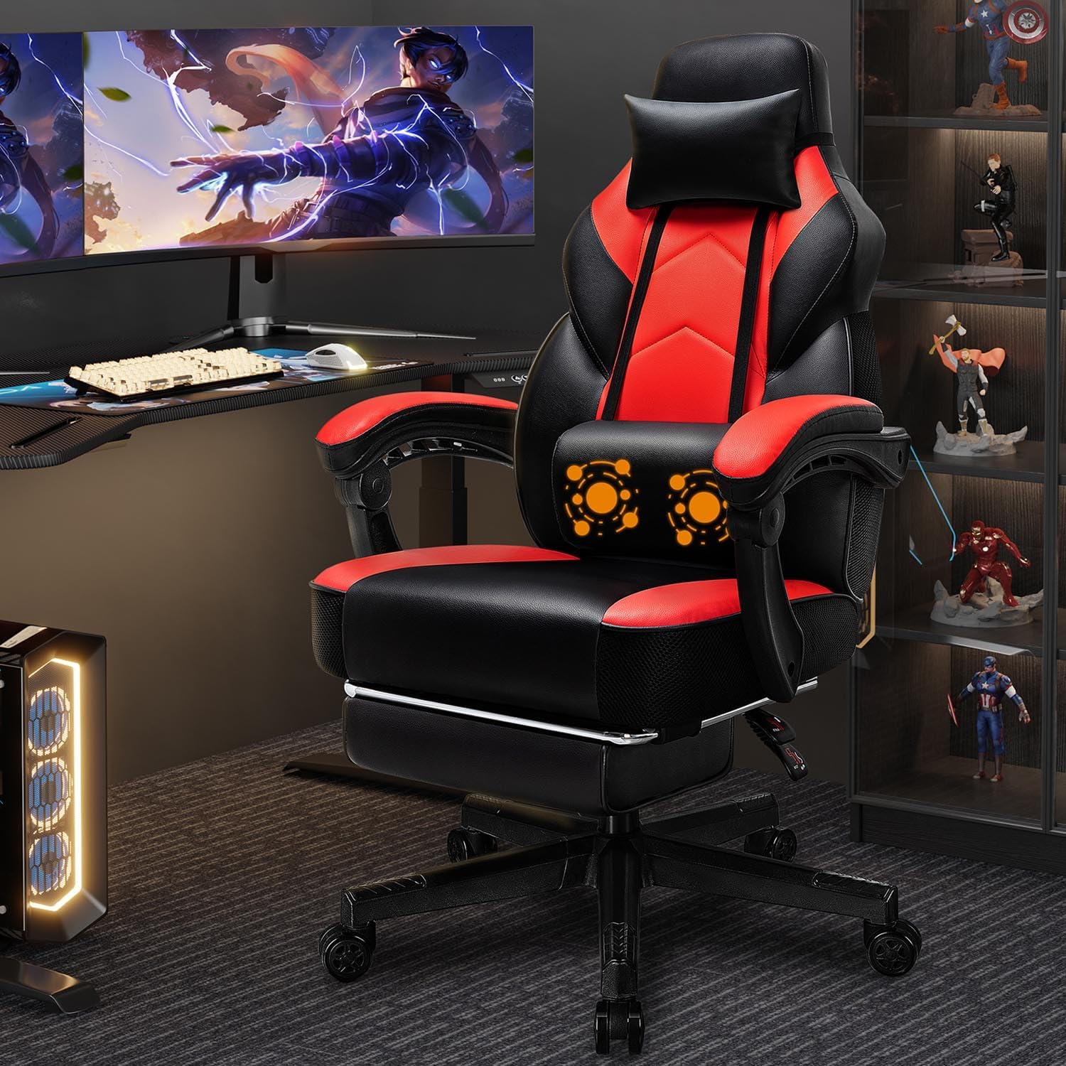 Gaming Chair with Footrest, Ma - Home Office Chair reseña y precio
