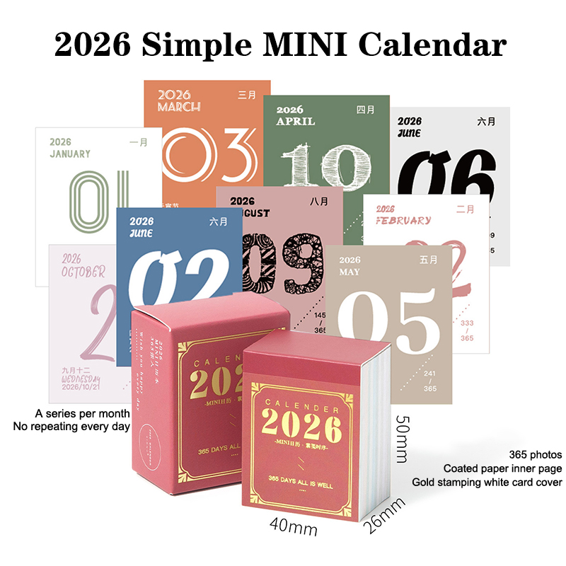 2026 Mini Calendar Daily Plann - Home Office 365 reseña y precio