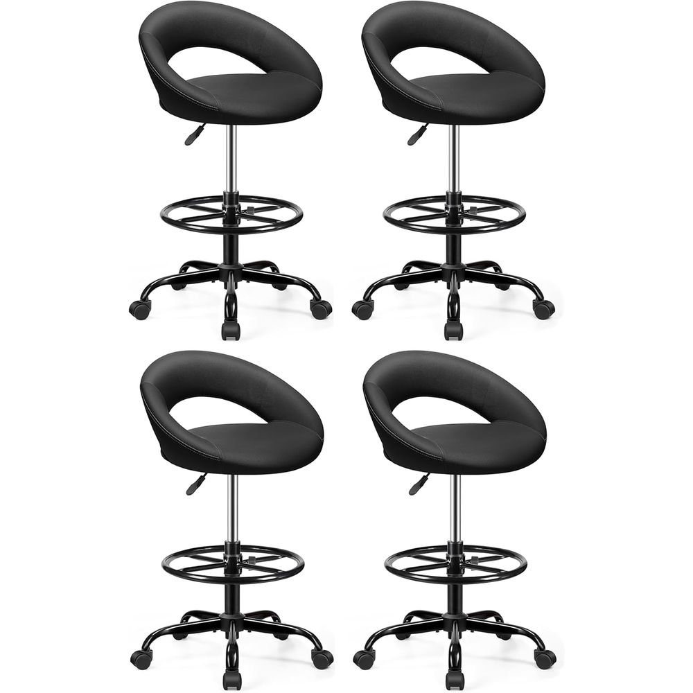 Adjustable Swivel Bar Stools w - Home Office Chair reseña y precio