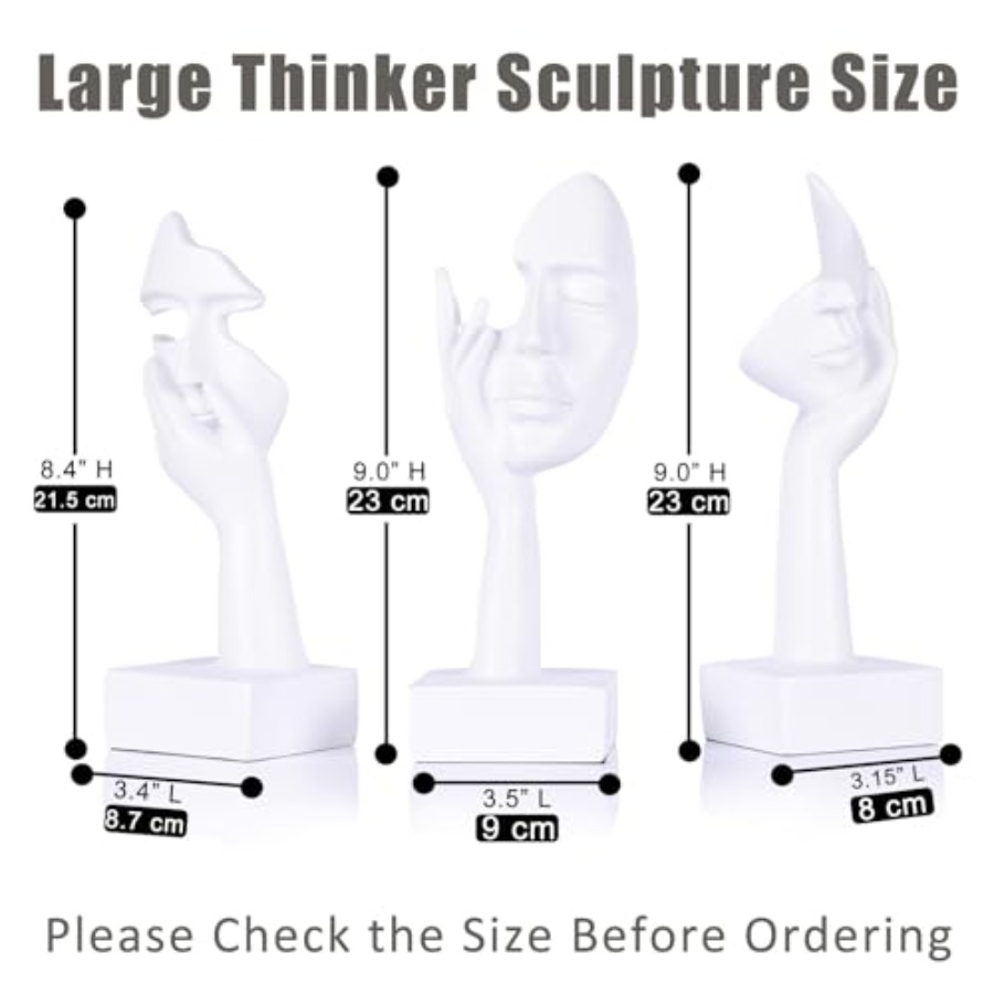 Thinker Large Statue Set - Art - Home Office In Living Room reseña y precio