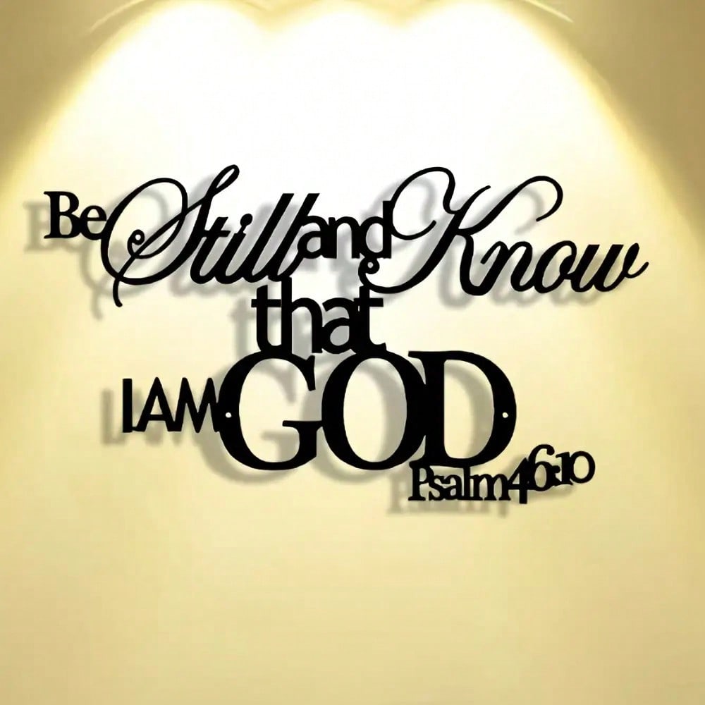 1pc God Word Metal Wall Art, E - Home Office Room Inspiration reseña y precio