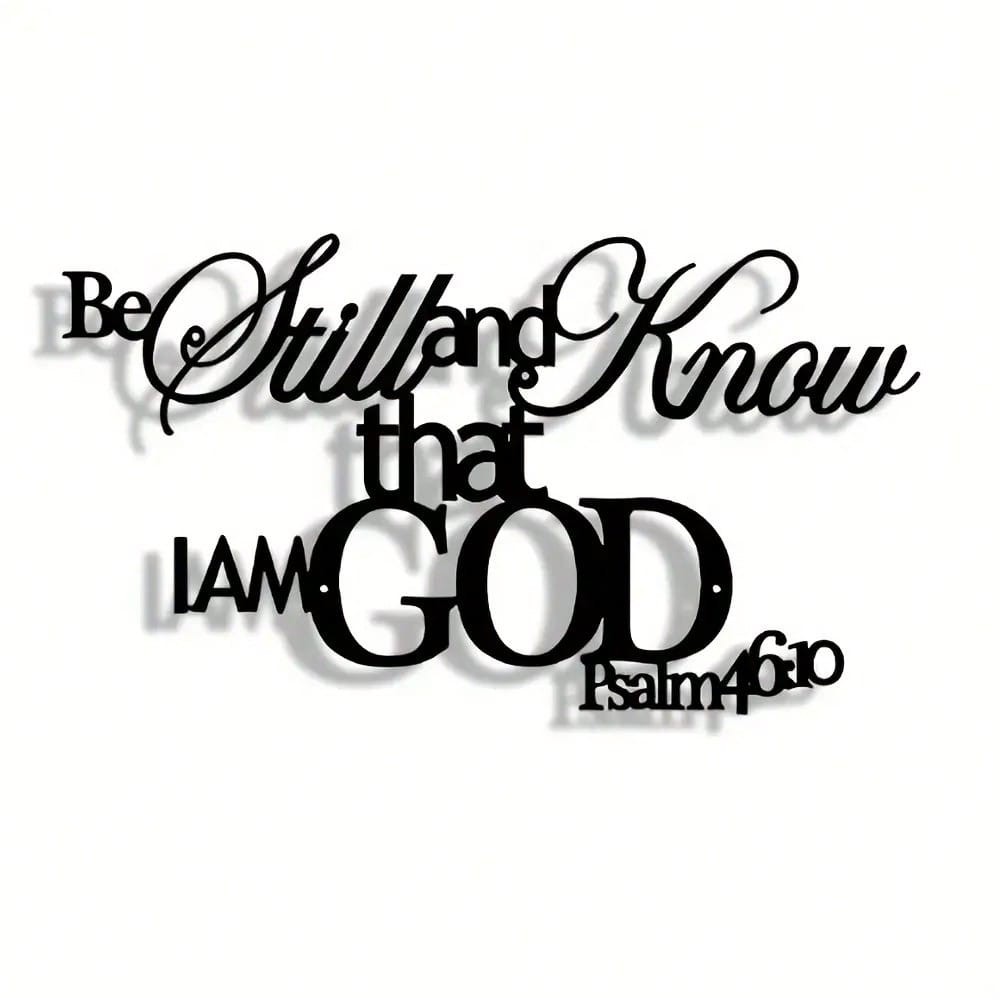 1pc God Word Metal Wall Art, E - Home Office Room Inspiration reseña y precio