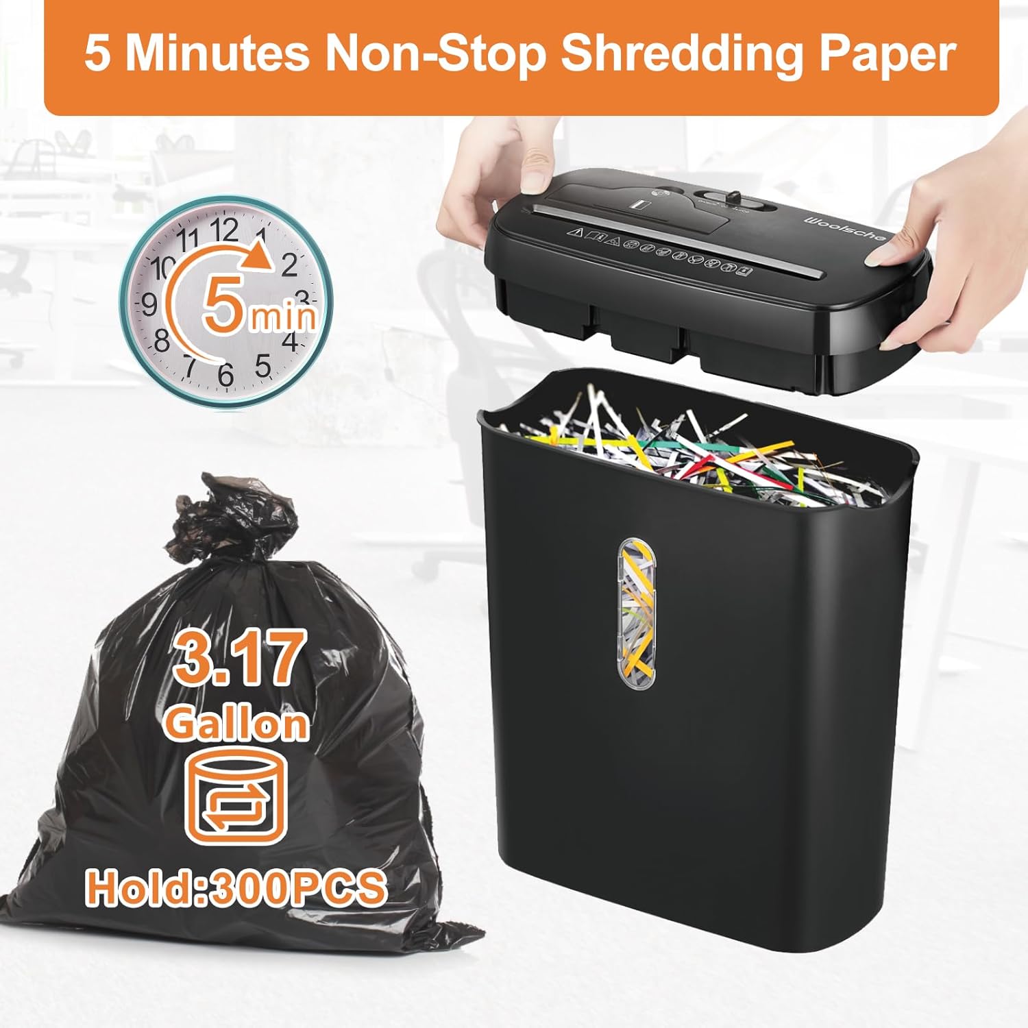 Paper Shredder, 10-Sheet Strip - Home Office Shed reseña y precio