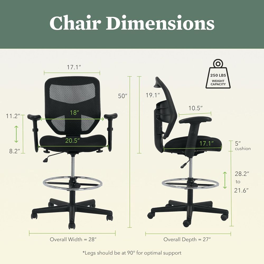 Ergonomic Mesh Standing Office - Home Office Chair reseña y precio