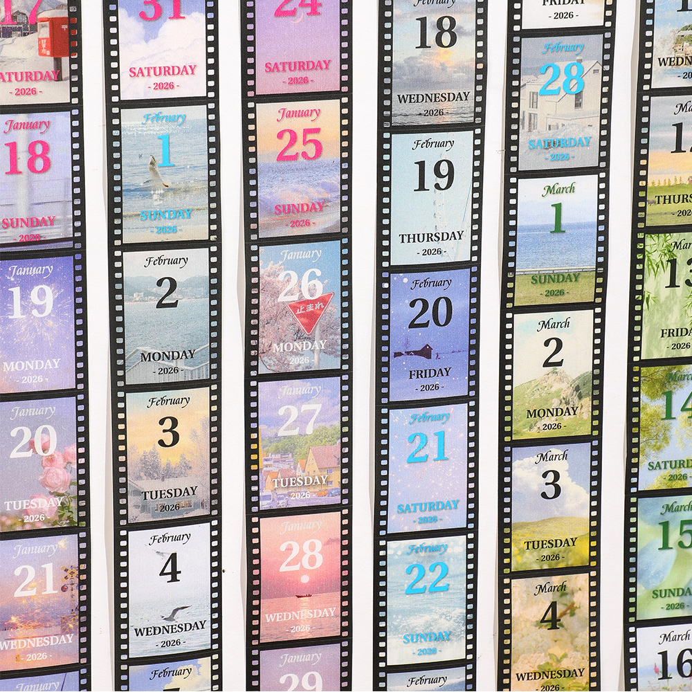 1 Roll 2026 Washi Tape Calenda - Home Office 365 reseña y precio