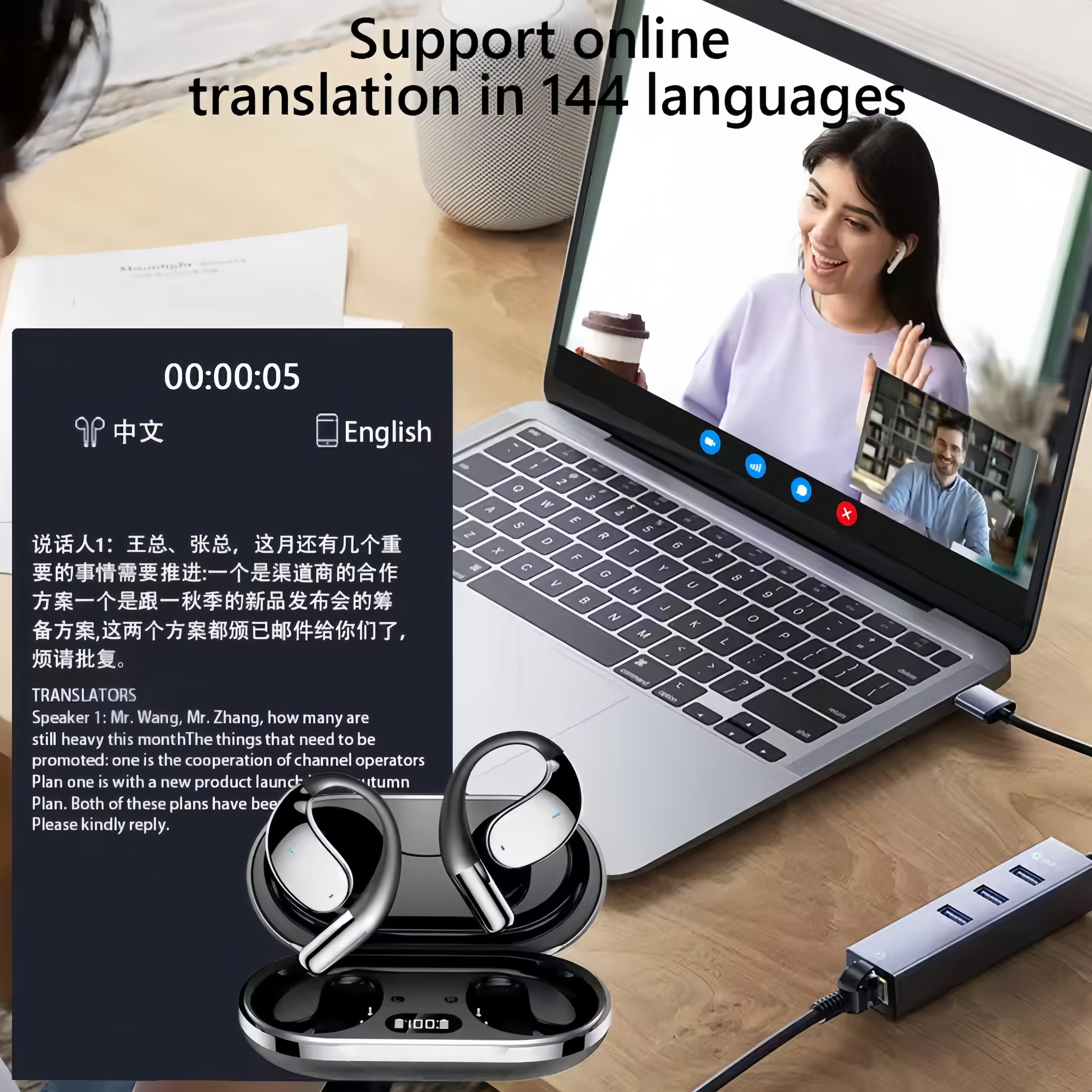 2026 New AI Translation Earbud - Noise Canceling Headphones reseña y precio