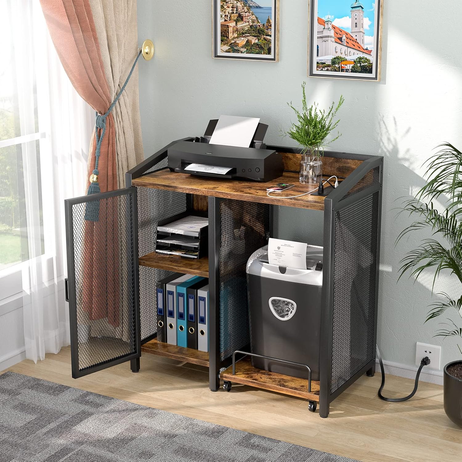 3-Tier Lateral File Cabinet wi - Home Office Shed reseña y precio