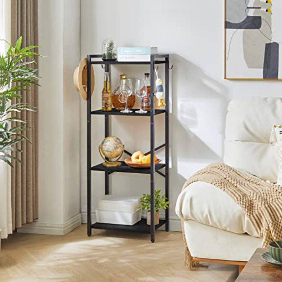 Bookcase, 4-Tier Narrow Ladder - Home Office With Bookshelves reseña y precio
