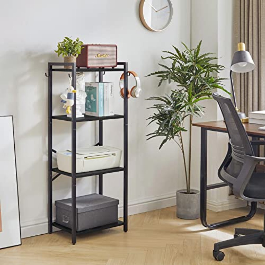 Bookcase, 4-Tier Narrow Ladder - Home Office With Bookshelves reseña y precio
